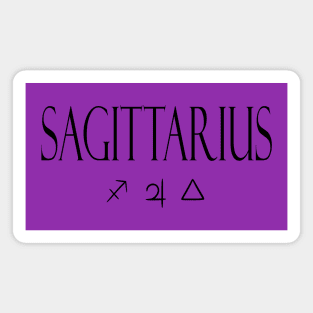 Sagittarius Glyph Planet Element Magnet